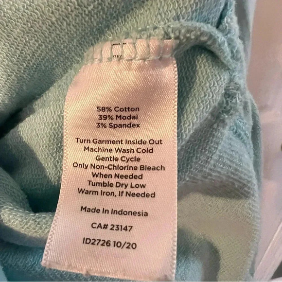 T by Talbots Full Zip Sweatshirt Jacket Teal Green UPF 50 Womens Size Medium GUC - Picture 5 of 6